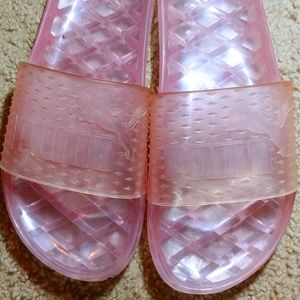 Puma slides light clear pink